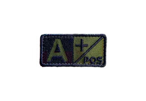 Blutgruppe Patch - Olive