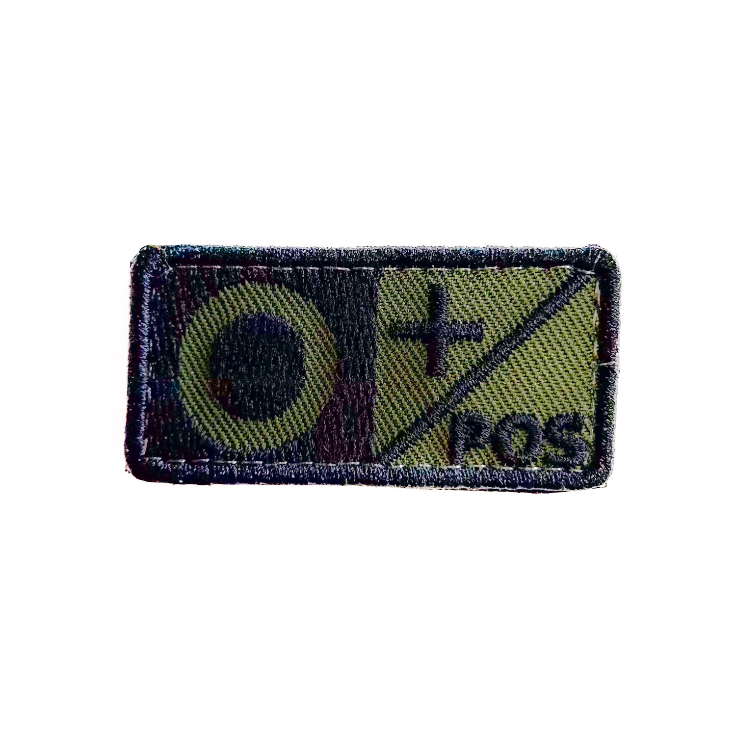 Blutgruppe Patch - Olive