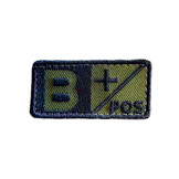Blutgruppe Patch - Olive