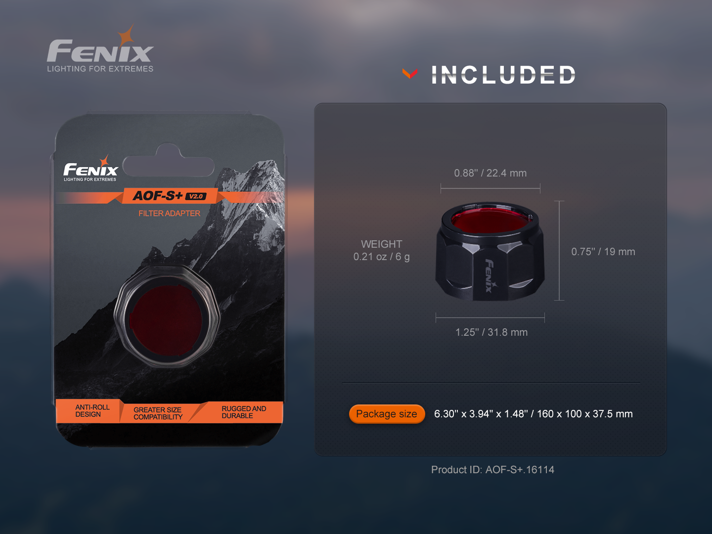 Fenix AOF-S+ V2.0 filter adapter
