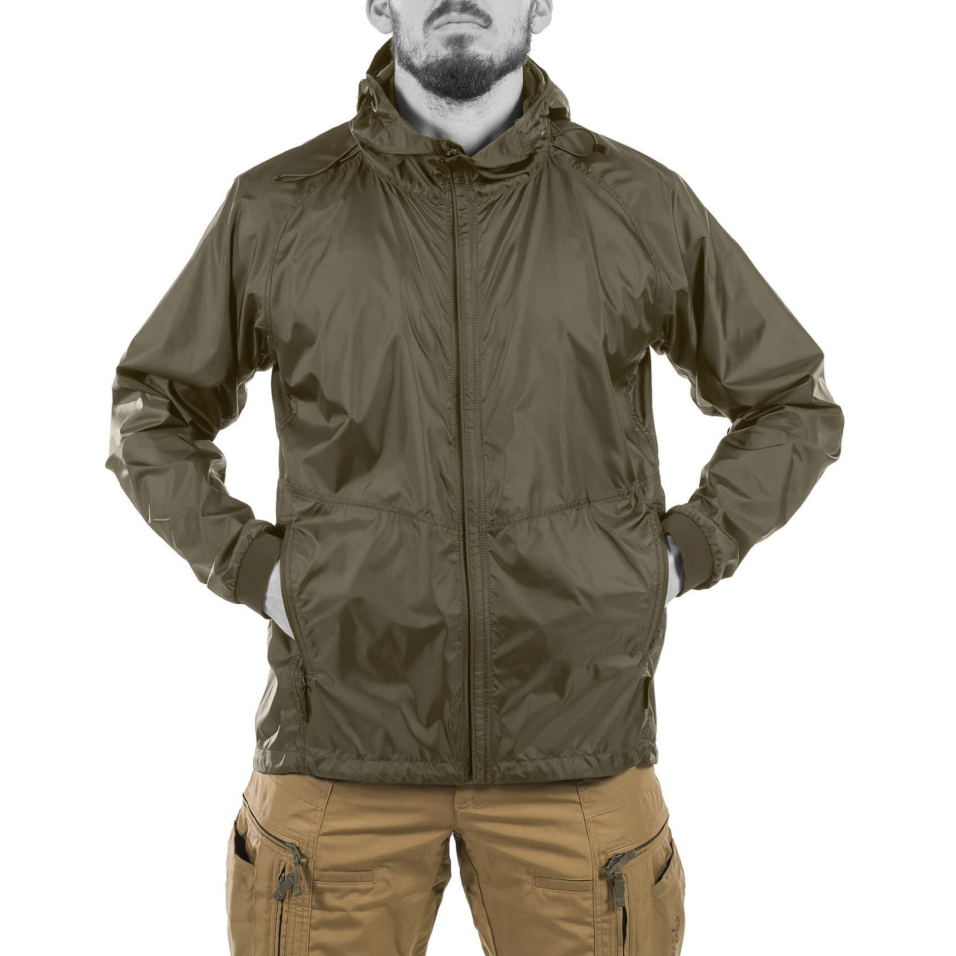 Storm Chaser Windbreaker Jacket - Brown Grey