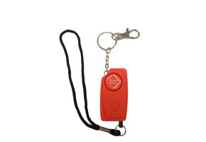 Personal alarm 24/7 Soft touch - Red