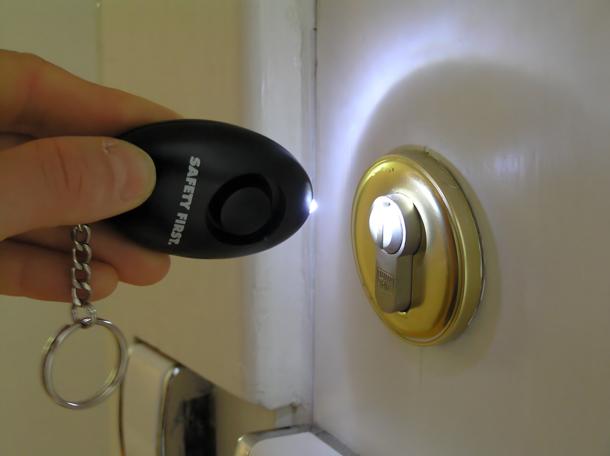 Schlüssel alarm (mit LED-Licht) - Schwarz