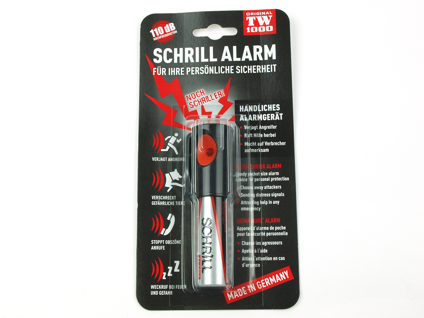 Schrill alarm