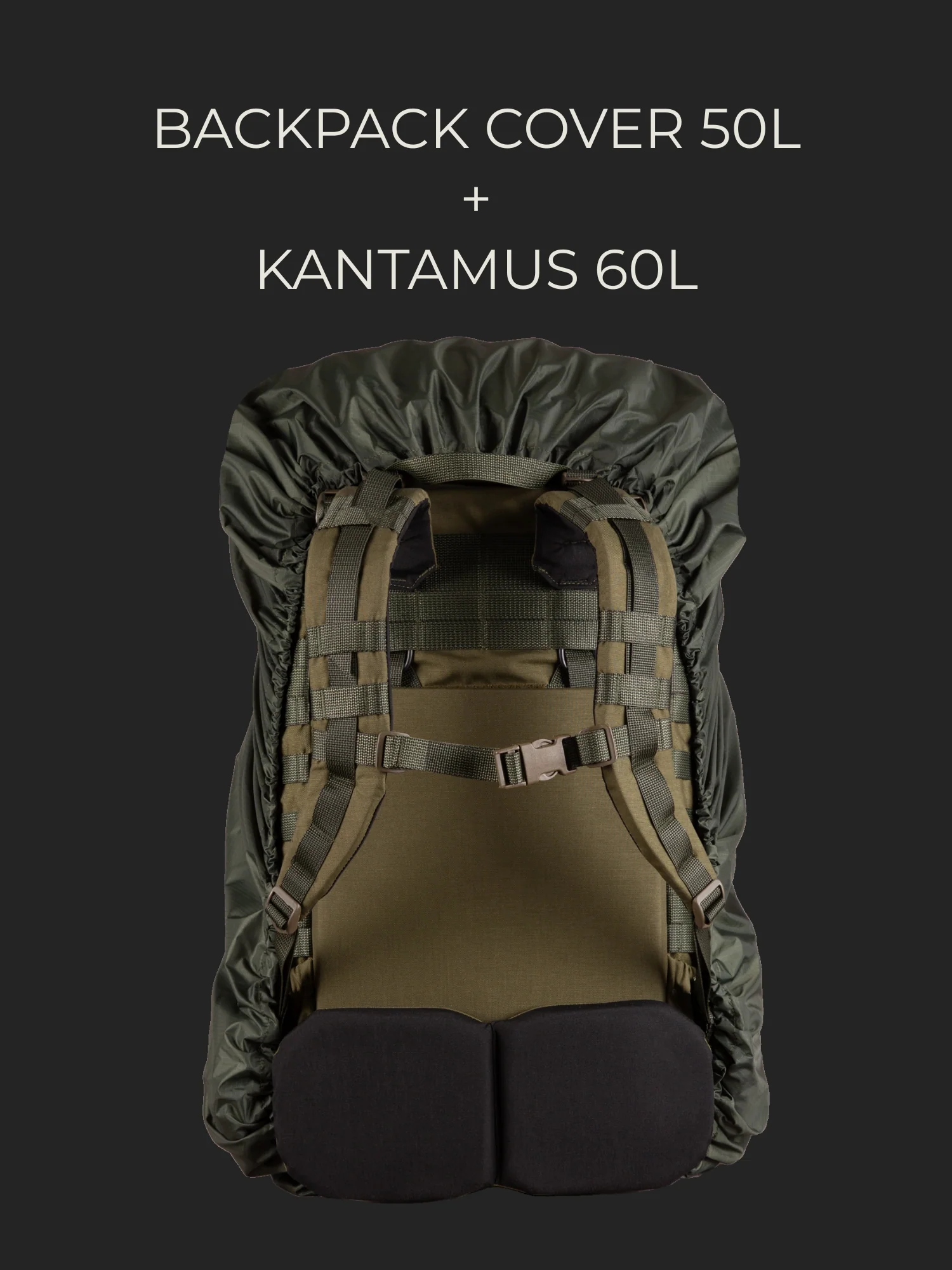 Savotta Backpack cover 50L - Green