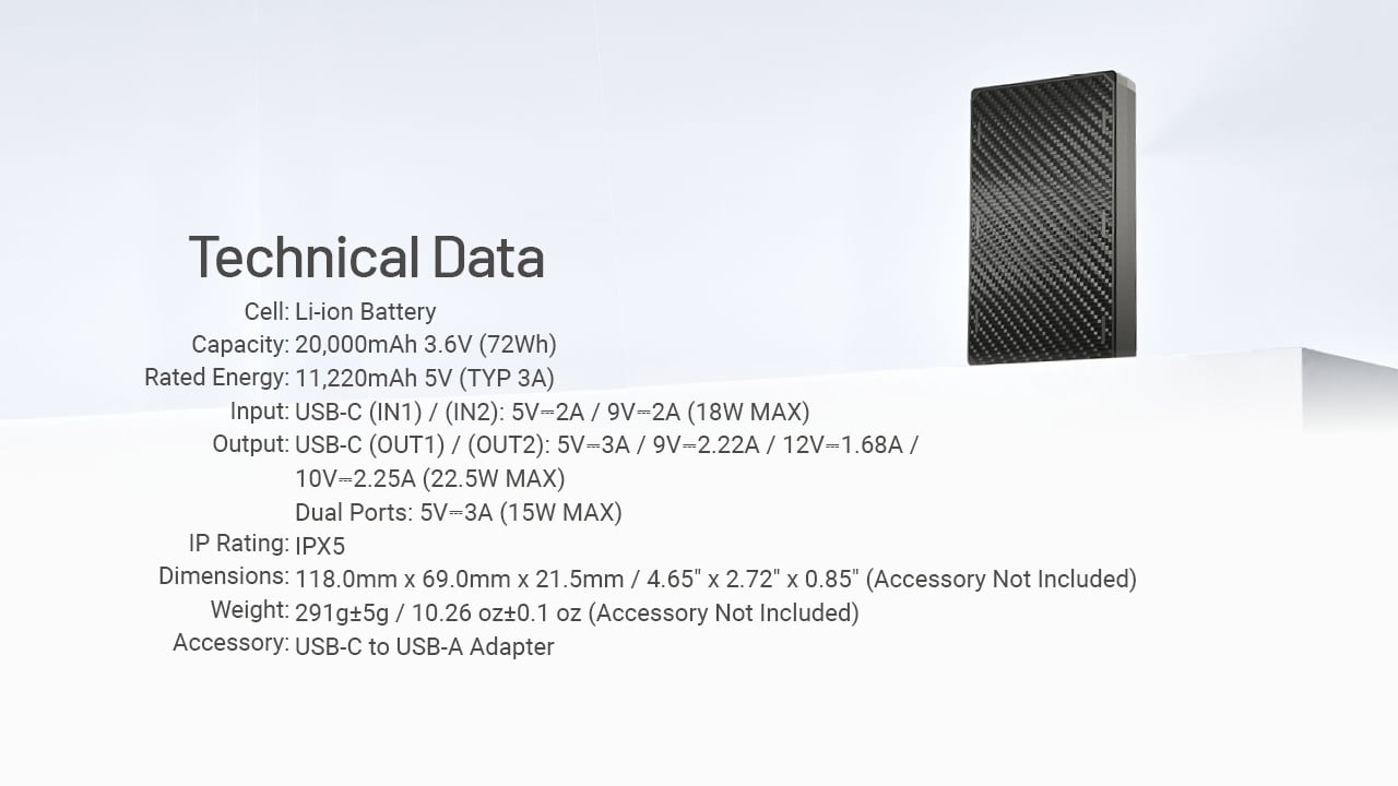 NB20000 Gen3 20.000mAh