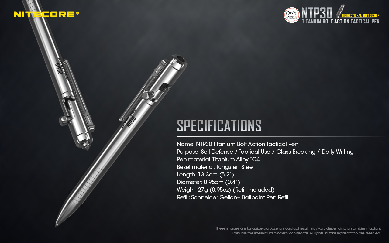 NTP30 Tactical Pen Titanium