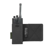 Laser Cut Wing Velcro Adjustable  Radio Pouch (Left Side)  - Black