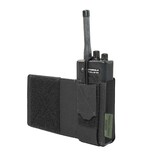Laser Cut Wing Velcro Adjustable  Radio Pouch (Left Side)  - Black