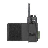 Laser Cut Wing Velcro Adjustable  Radio Pouch (Left Side)  - Black