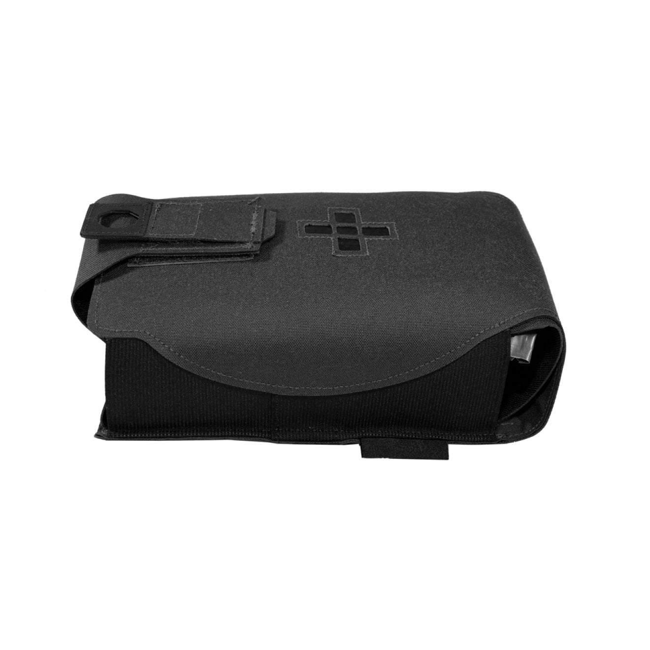 Laser Cut Large Horizontal Individual First Aid Kit Pouch - Black