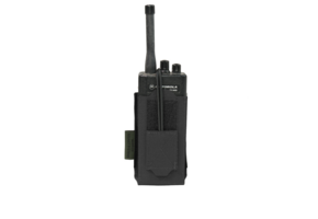 Laser Cut Adjustable  Radio Pouch - Black