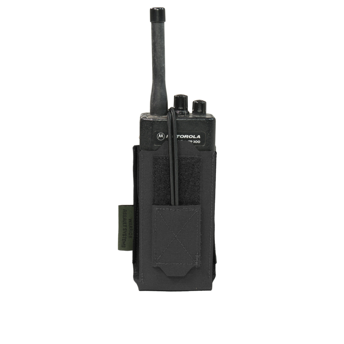 Laser Cut Adjustable  Radio Pouch - Black