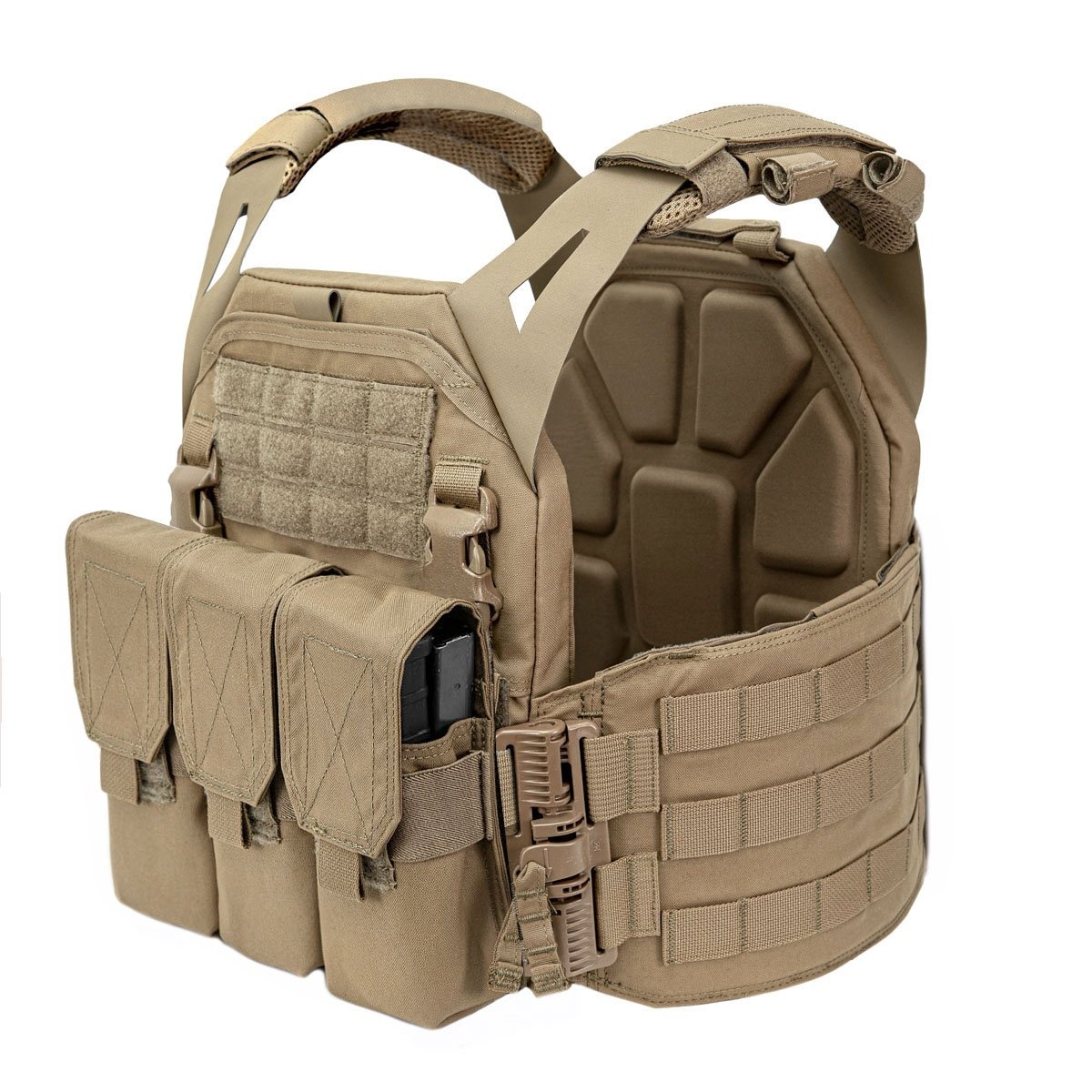LPC V1 Low Profile Carrier w Detachable triple 5.56 M4 Panel - Coyote Tan