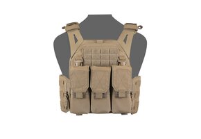 LPC V1 Low Profile Carrier w Detachable triple 5.56 M4 Panel - Coyote Tan