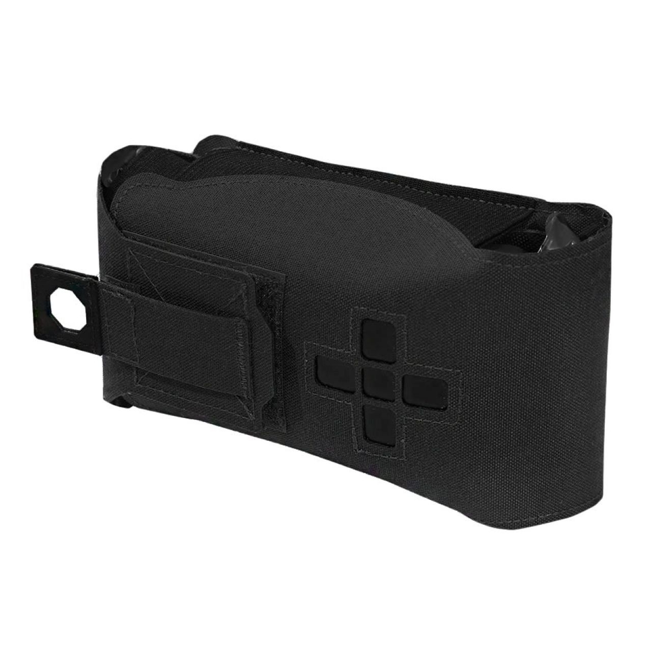 Laser Cut Small Horizontal Individual First Aid Kit Pouch - Black
