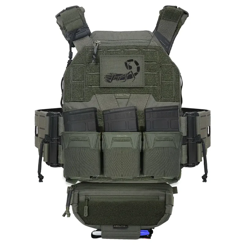 Pincer Placard .308 Triple Mag Pouch - Ranger Green