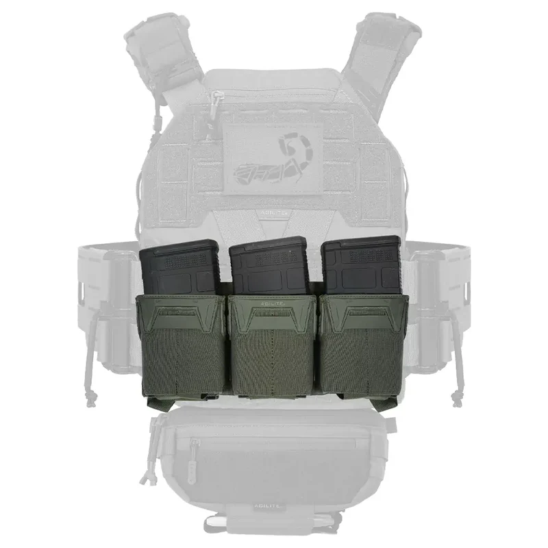 Pincer Placard .308 Triple Mag Pouch - Ranger Green