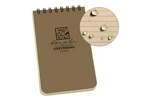Pocket Top Spiral Notebook 7,62cm X 12,7cm - Coyote