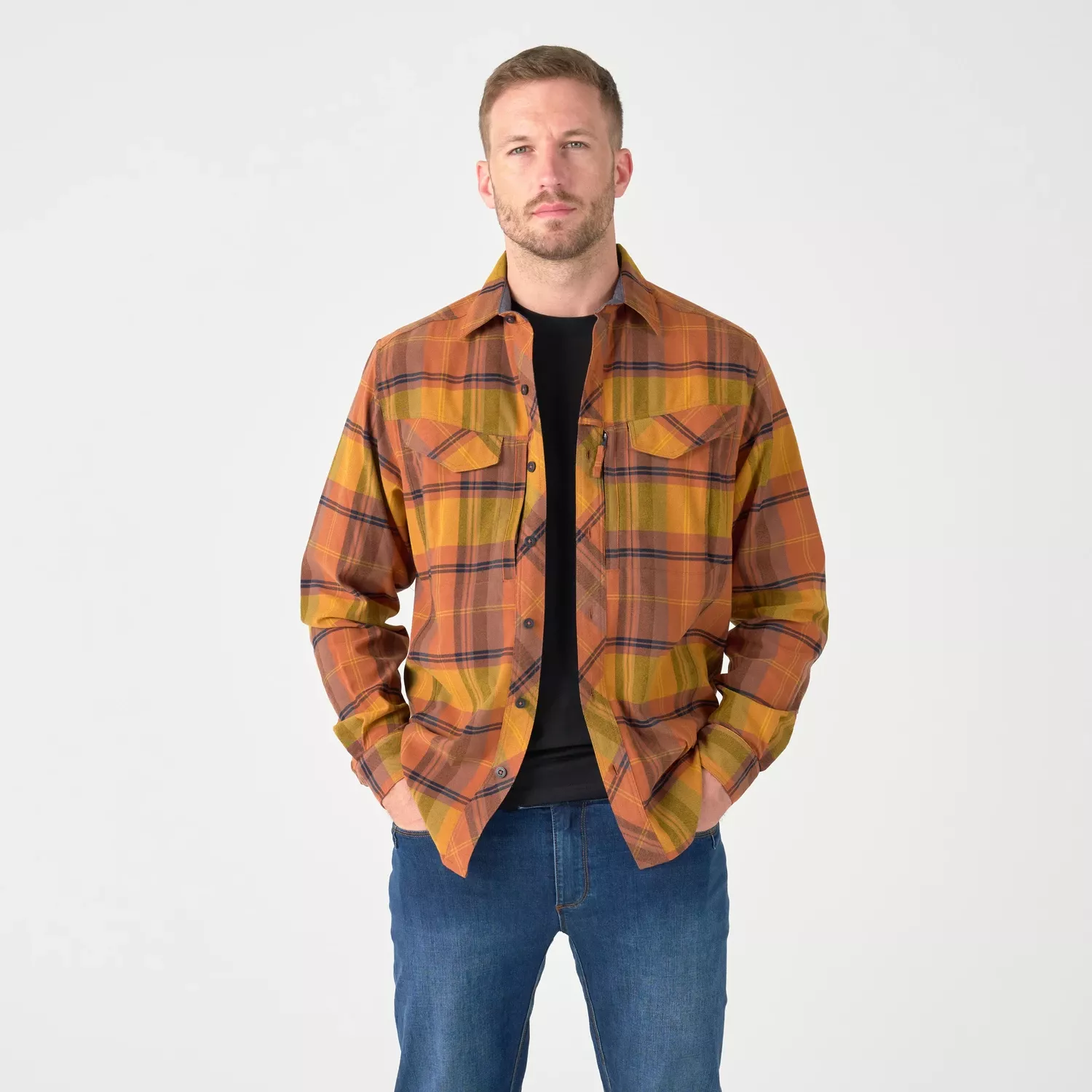 Defender Mk2 Shirt Nylon Sorona Blend - Evening Pumpkin Plaid