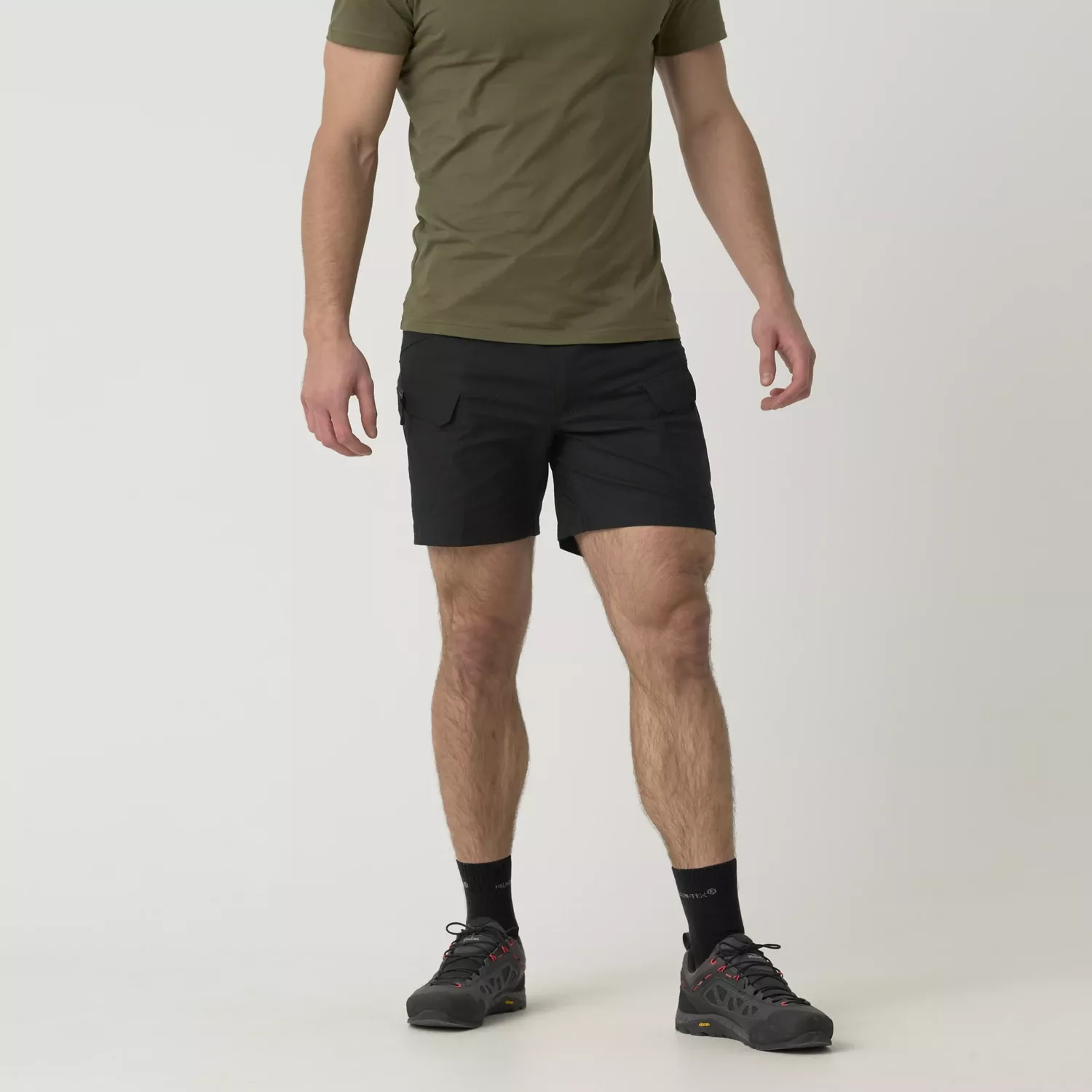 UTS Shorts 6" PolyCotton Stretch Ripstop  - Black