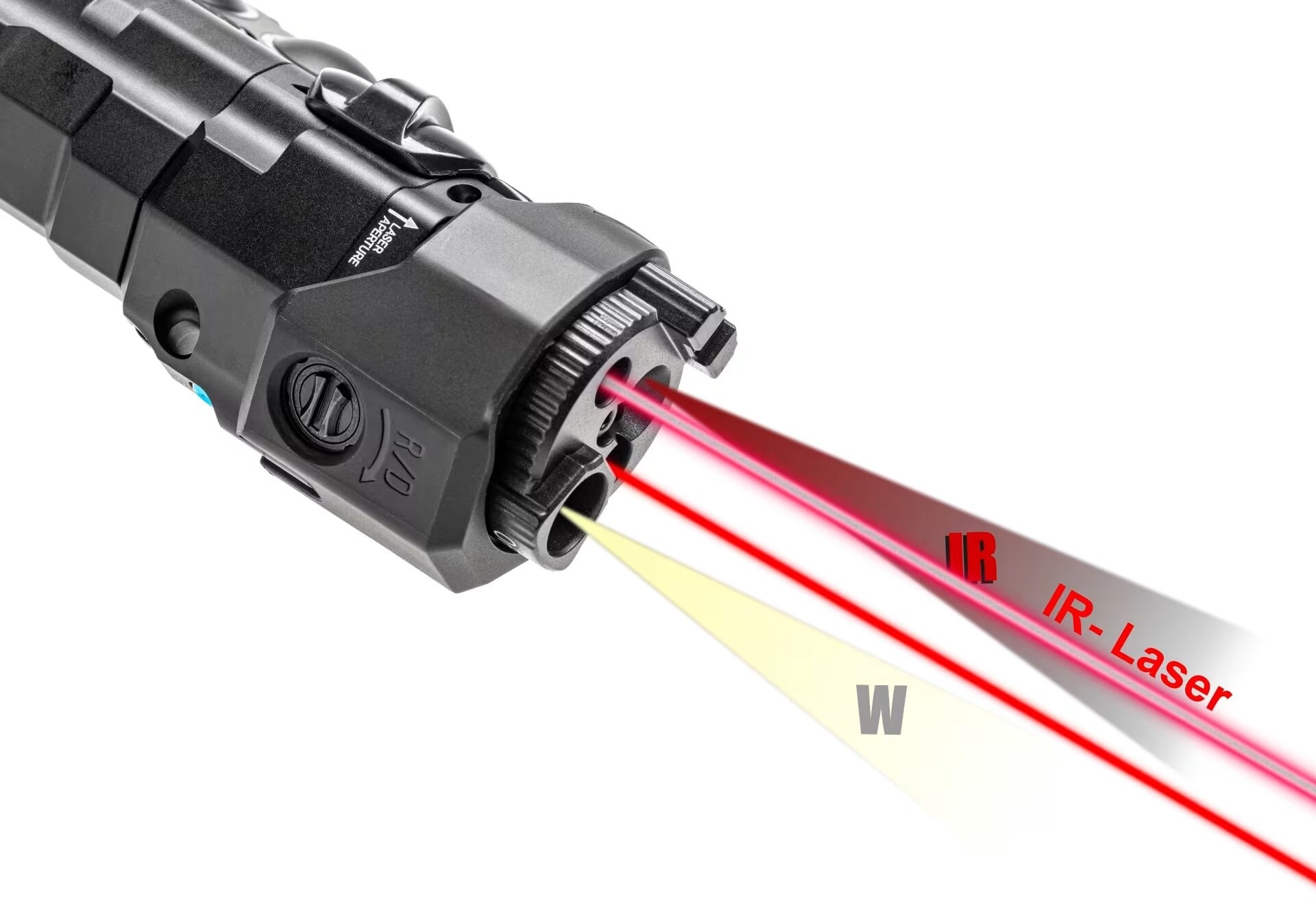 MAWL-C1+ Visible Led + IR Led + Red Laser - Black