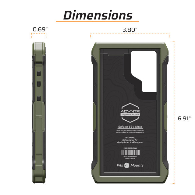 Advntr Phone Case - Galaxy S24U - Olive Drab