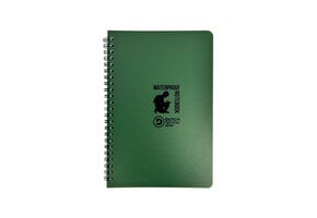 Waterproof Notebook 14 x 21cm Side Spiral - Olive