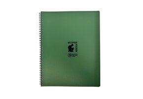 Waterproof Notebook 22 x 28cm Side Spiral - Olive