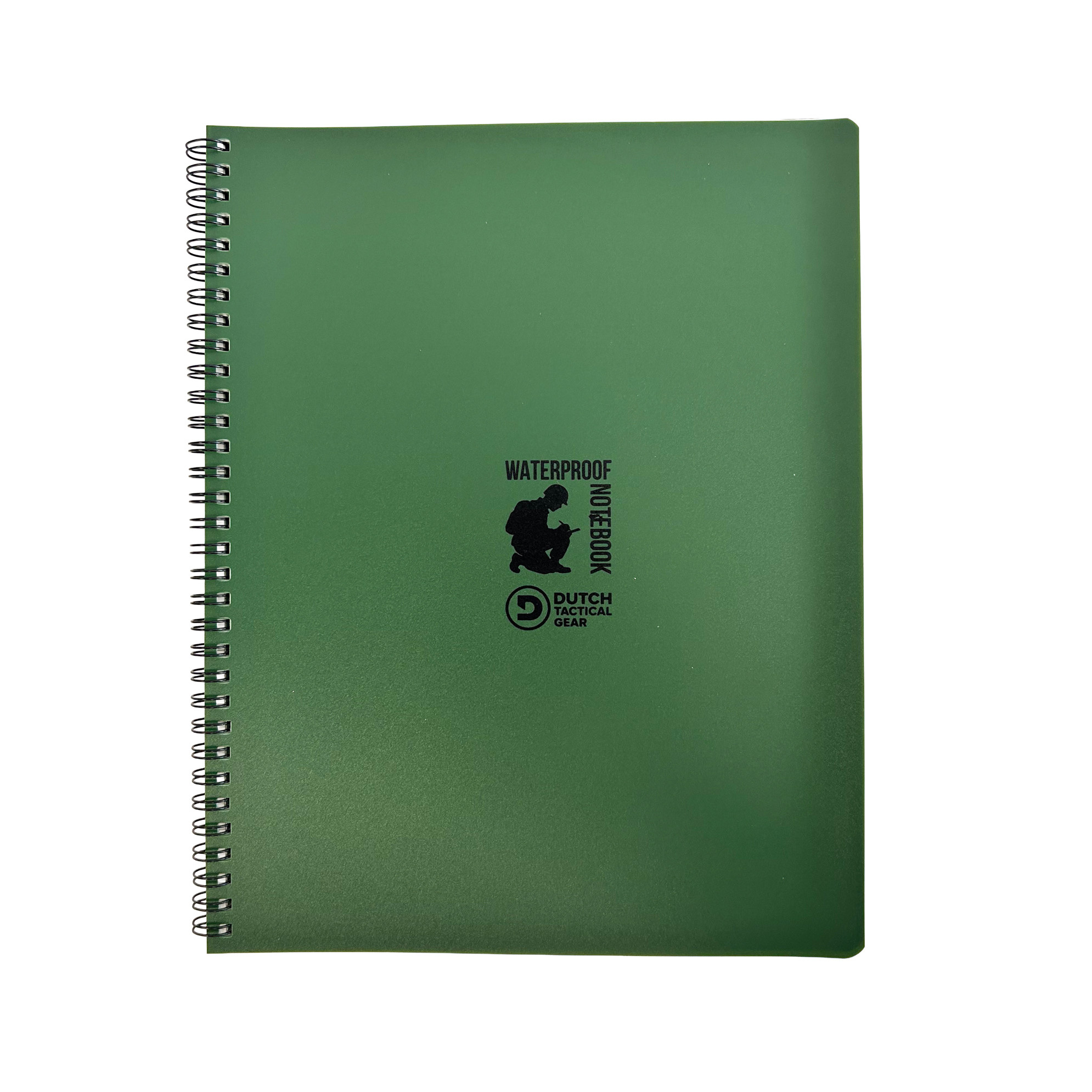 Waterproof Notebook 22 x 28cm Side Spiral - Olive