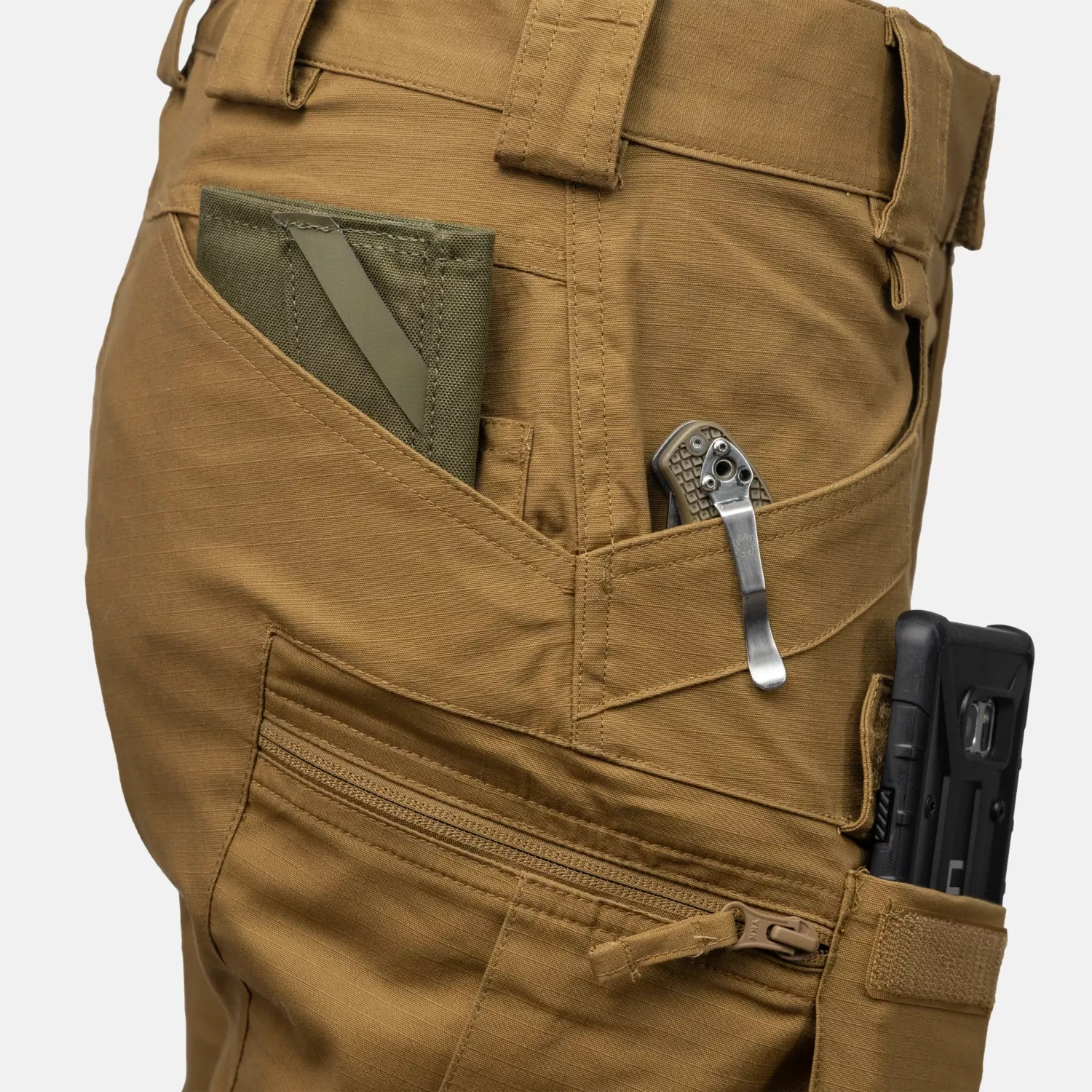 UTS Shorts 11" PolyCotton Stretch Ripstop  - Taiga Green