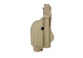 Z1600 Paddle Holster Tactical Light Glock 17- Coyote Tan