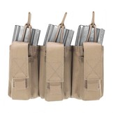 Triple Open 5.56mm Mag w 3 Pistol Mag Pouches - Coyote Tan