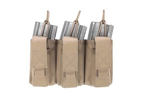 Triple Open 5.56mm Mag w 3 Pistol Mag Pouches - Coyote Tan