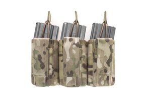 Triple Open 5.56mm Mag w 3 Pistol Mag Pouches - MultiCam