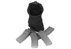 Slimline Foldable Dump Pouch - Schwarz