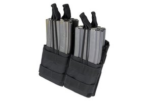 MA43 Double Stacker M4 Mag Pouch - Black
