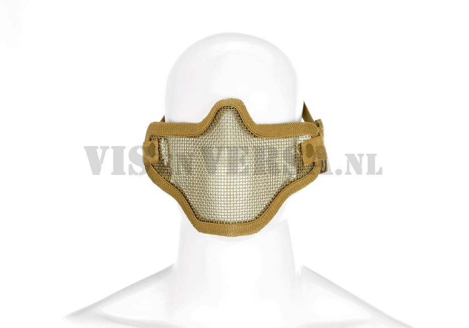 Stahl halbe Gesichtsmaske - Tan