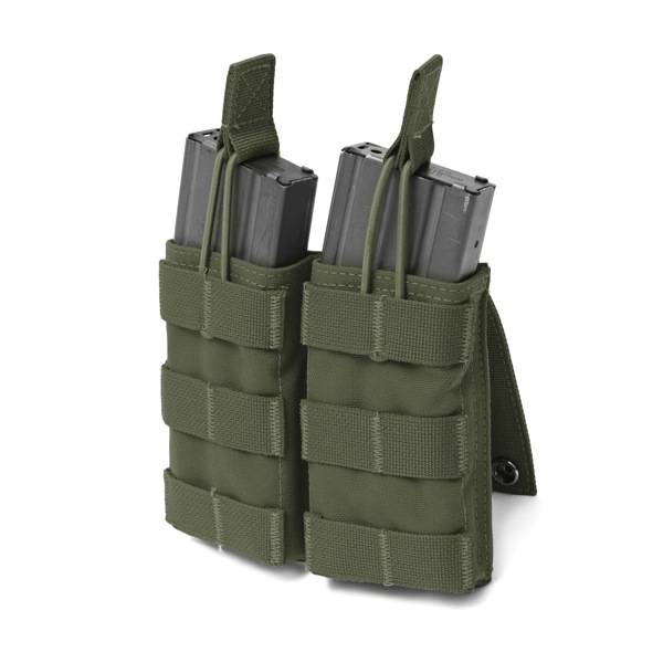 Warrior Double Open 5.56 Mag Bungee Retention Olive Drab W-EO-DMOP-OD ...
