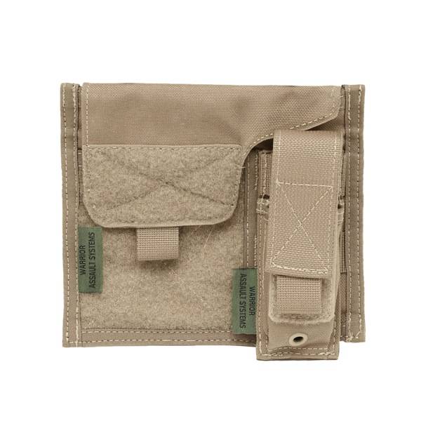 Large Admin Panel w Pistol Pouch Coyote Tan