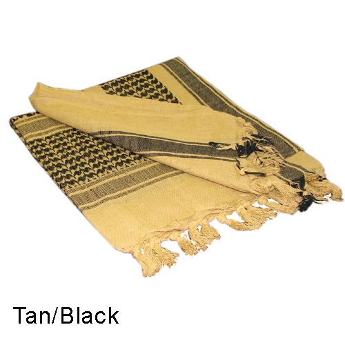 201 Shemagh - Black Coyote Tan