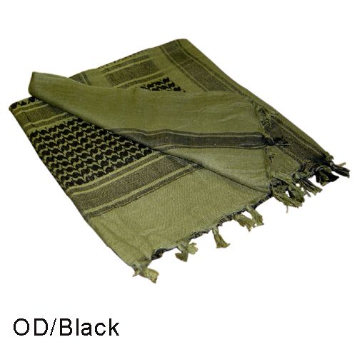 201 Shemagh - Olive Drab, Black
