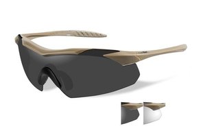 WX Vapor Tan Frame/ Clear and Grey lenses