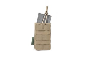 Single Open 5.56 Mag Bungee Retention - Coyote Tan