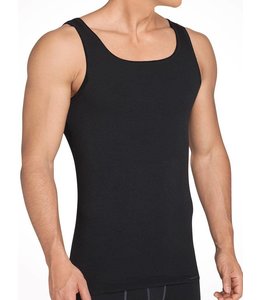 Chemise homme sans manches noir 2 pièces