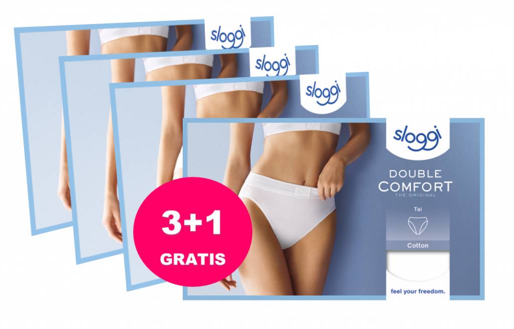 3x Sloggi Wow Comfort 2.0 Tai Womens Underwear Bikini Briefs