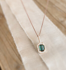 Atelier Maison Entourage hanger met toermalijn en labgrown diamanten