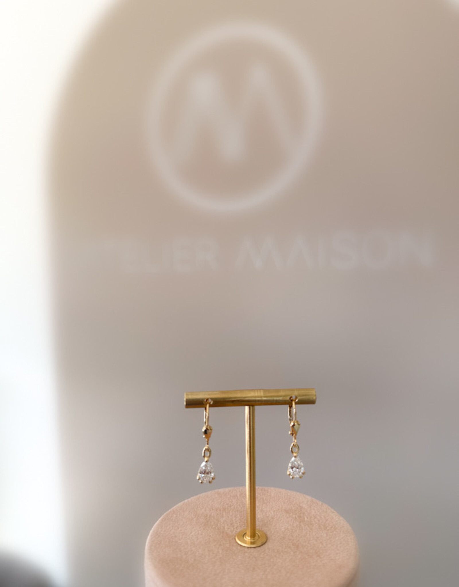 Atelier Maison The Happy Tear - oorbellen - diamant