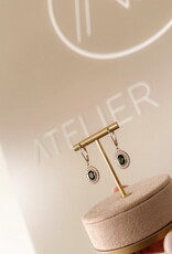 Atelier Maison Wanderlust - oorbellen - kleursteen en diamant