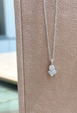 Atelier Maison Bloom halsketting | 18K rhodium wit goud